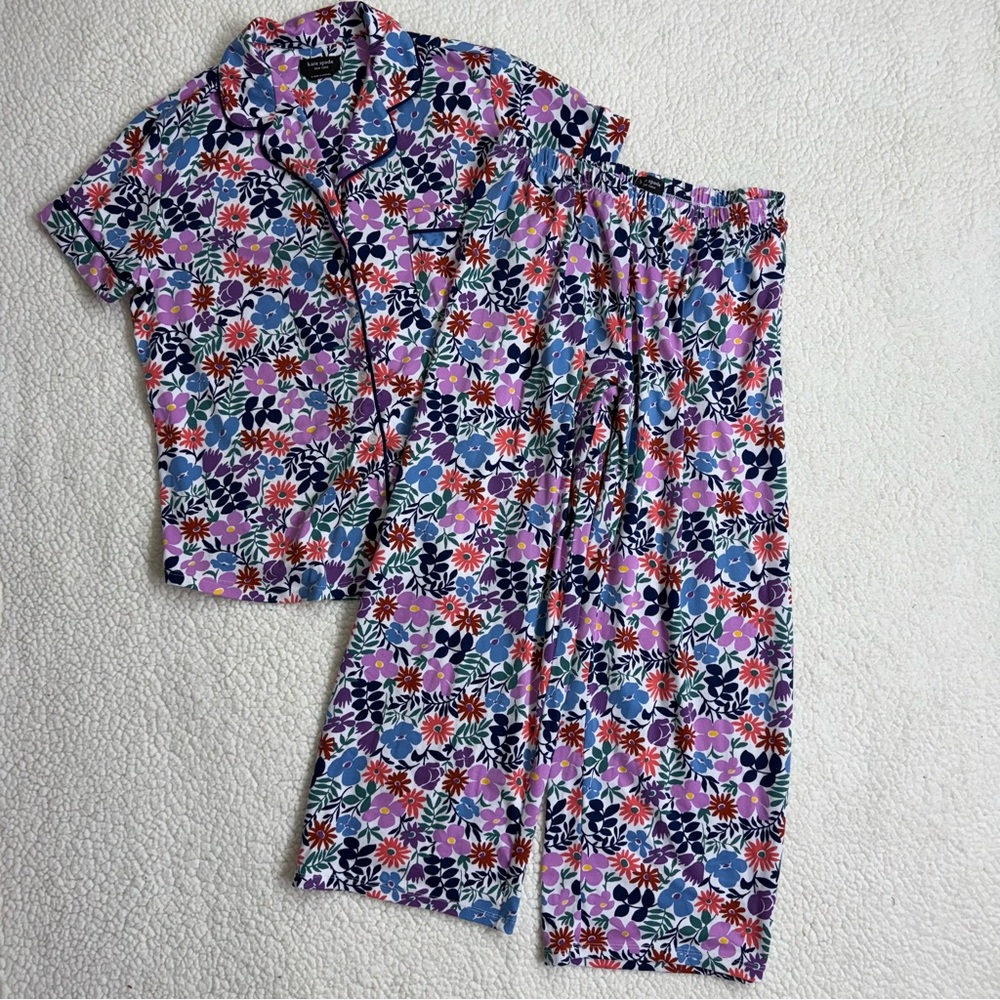 Kate Spade Floral Two Piece Pajama Set